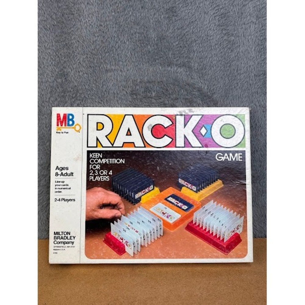 Vintage 1980 Rack-O Card Game Milton Bradley 4765 Complete 2-4 Players Retro MB